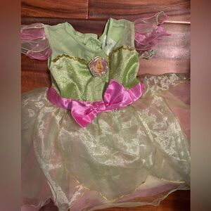 Disney Tinker Bell Green and Gold Dress size 12/18 months